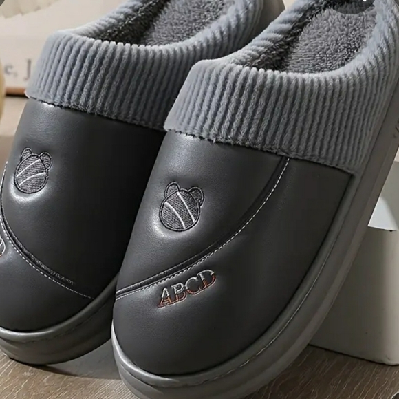 Gray Slip-On Loafers , Padded  with Waterproof Material main image 4